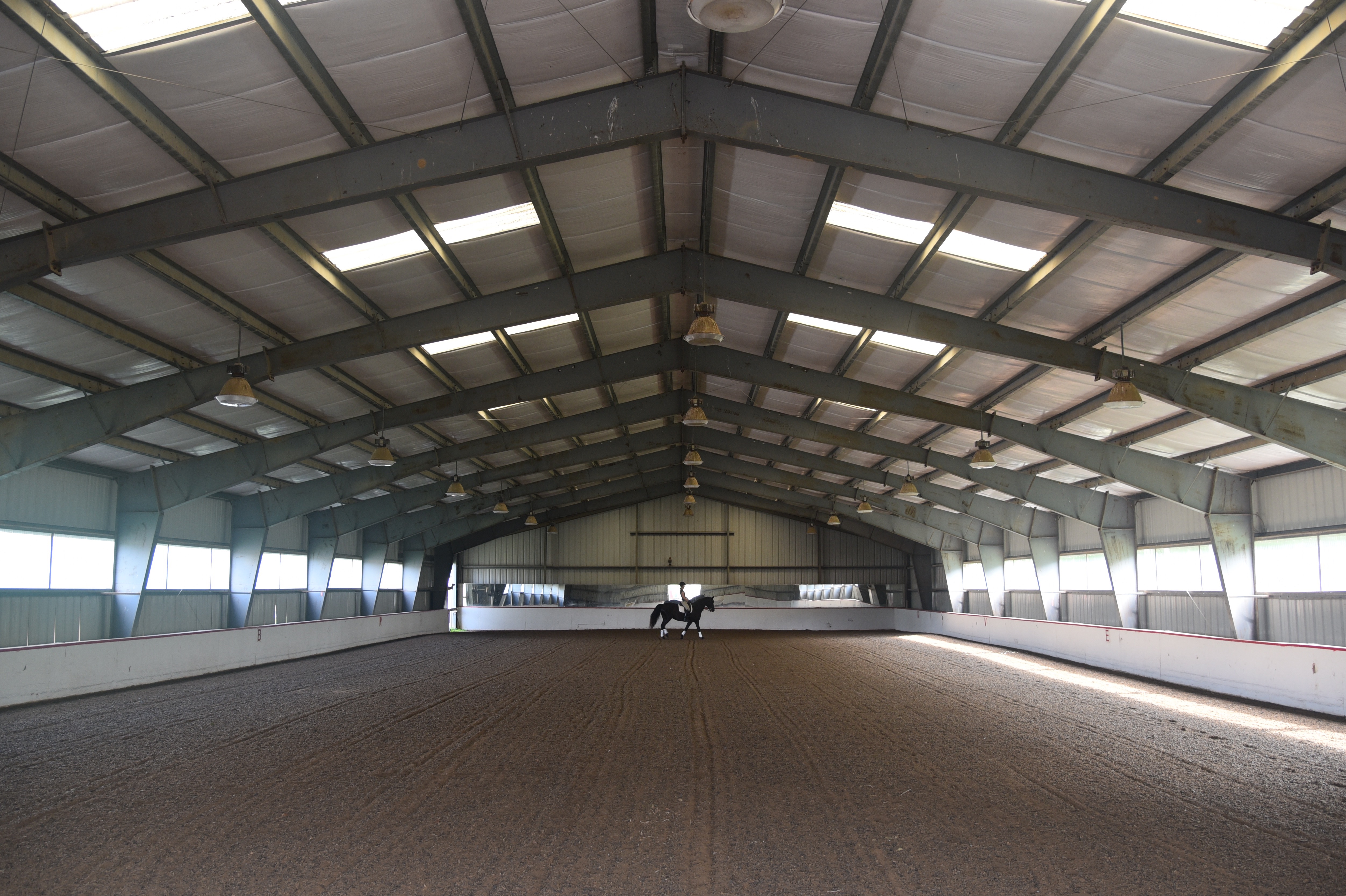 state of the art equestrian arena indoor ring dressage training boarding exercise